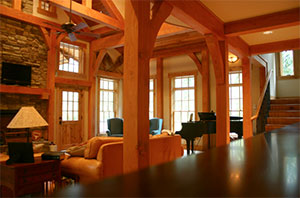 interior log home wood clear coat